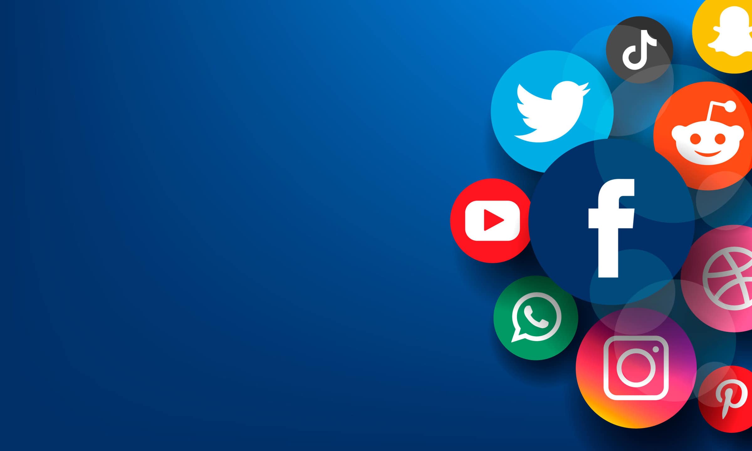 Social media concept icons and logos facebook, instagram, twitte