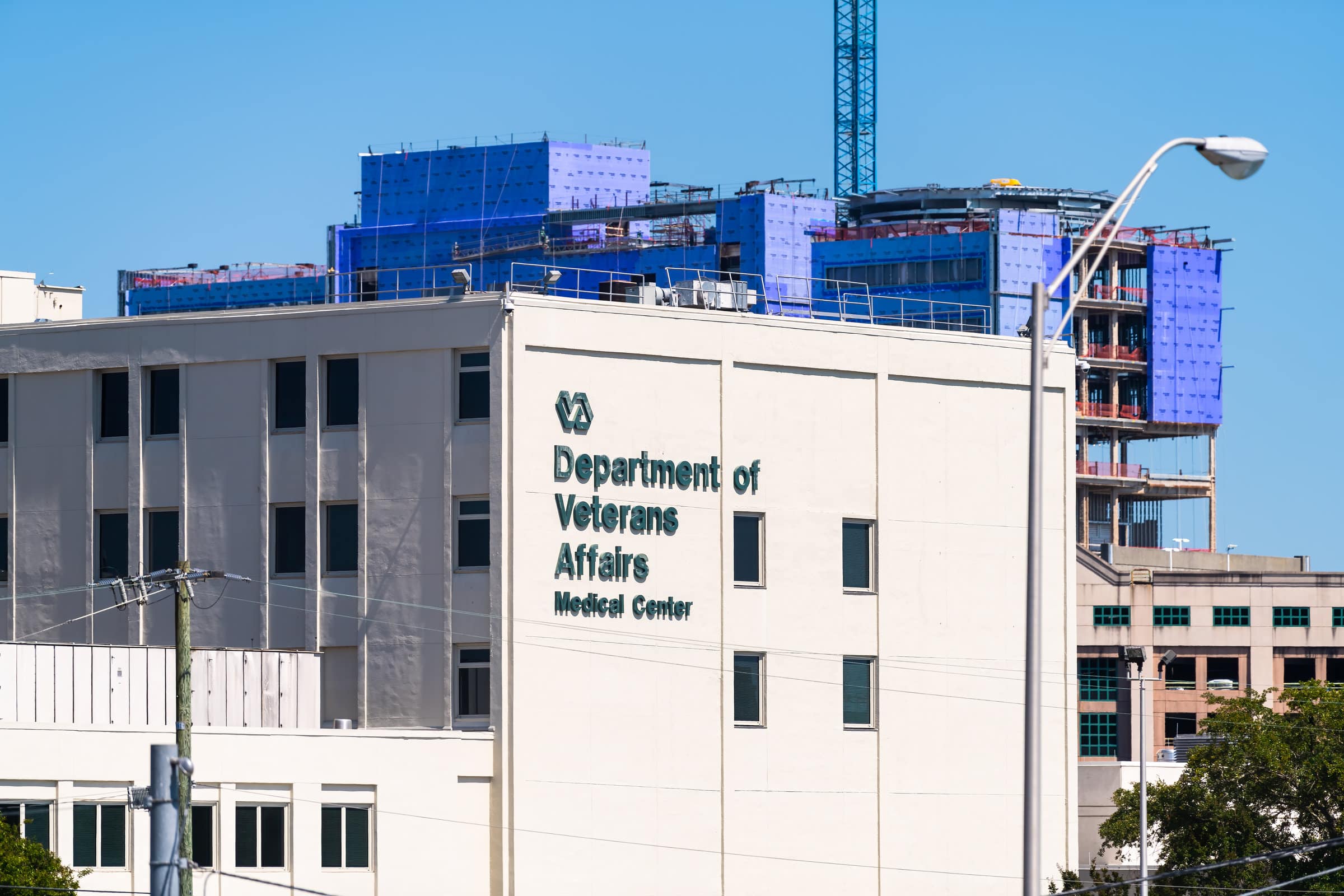 Charleston, USA - May 11, 2018: Ralph H. Johnson Department of Veterans Affairs medical center hospital clinic building sign in South Carolina city