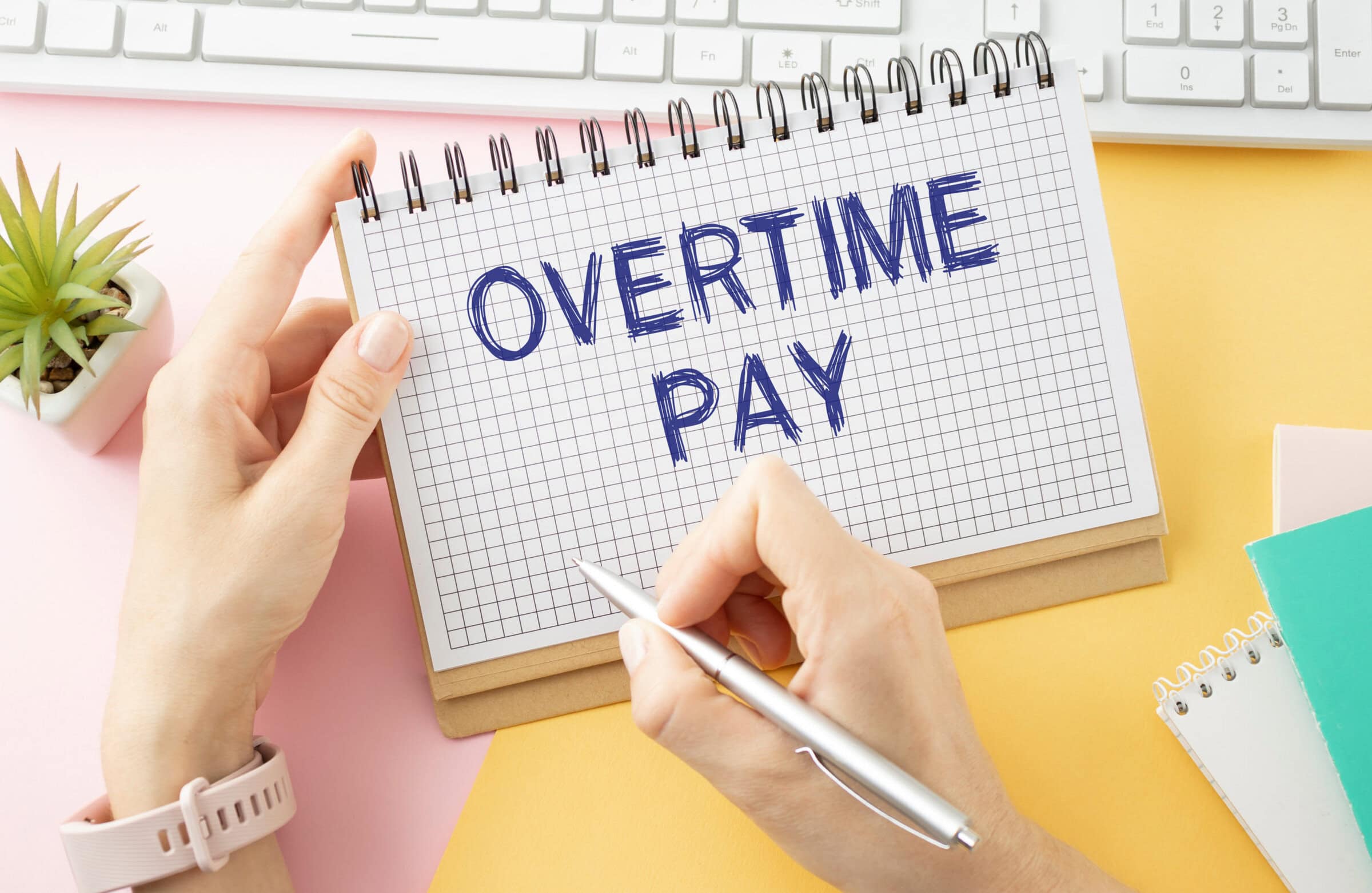 Text sign showing hand written words Overtime pay Text sign showing hand written words Overtime pay