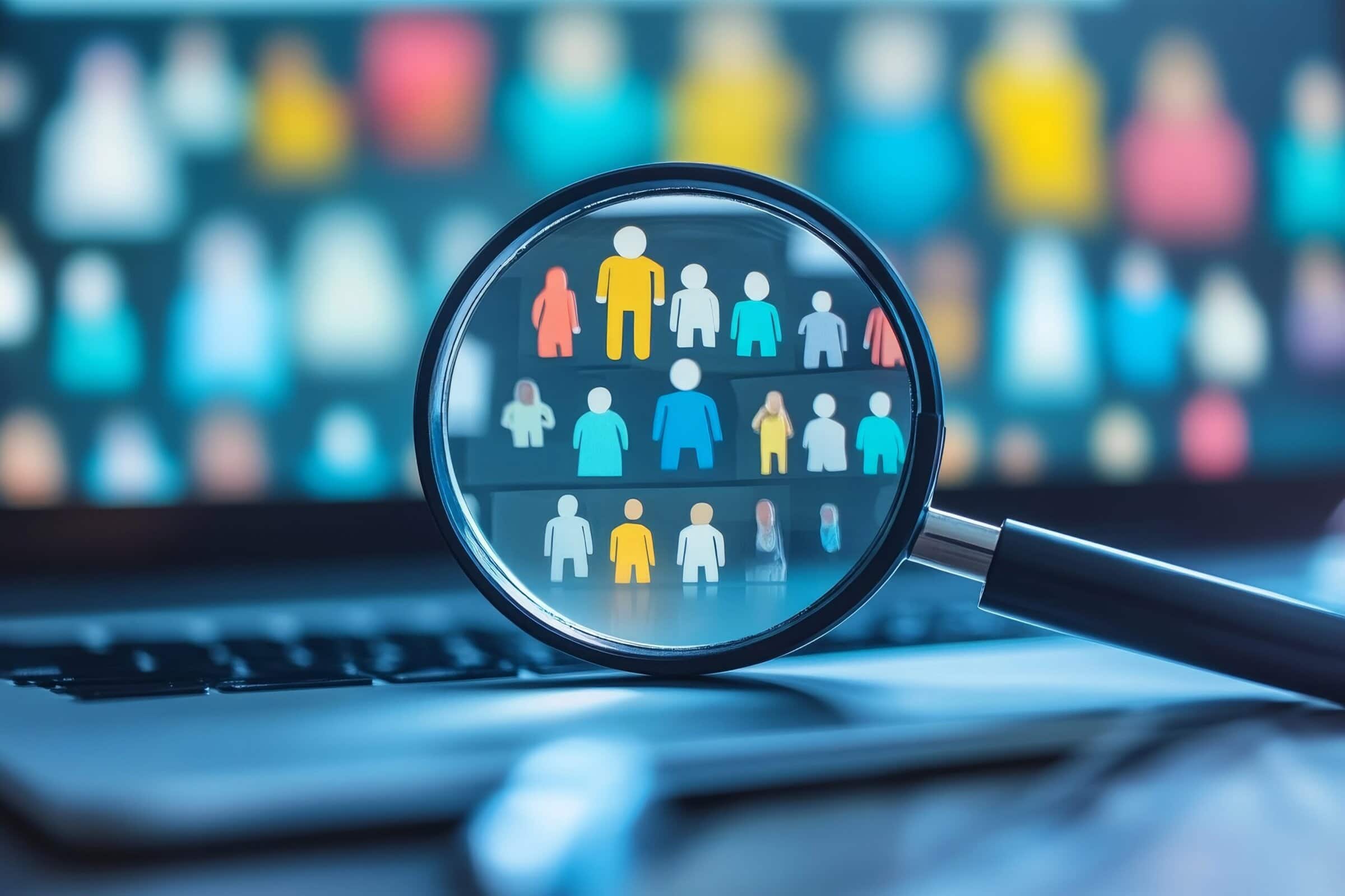 Search new job, finding candidate or discover talent, hiring and recruitment, SEO search engine optimization, find career opportunity concept, business people HR push magnifying glass on search, Gener Search new job, finding candidate or discover talent, hiring and recruitment, SEO search engine optimization, find career opportunity concept, business people HR push magnifying glass on search, Gener