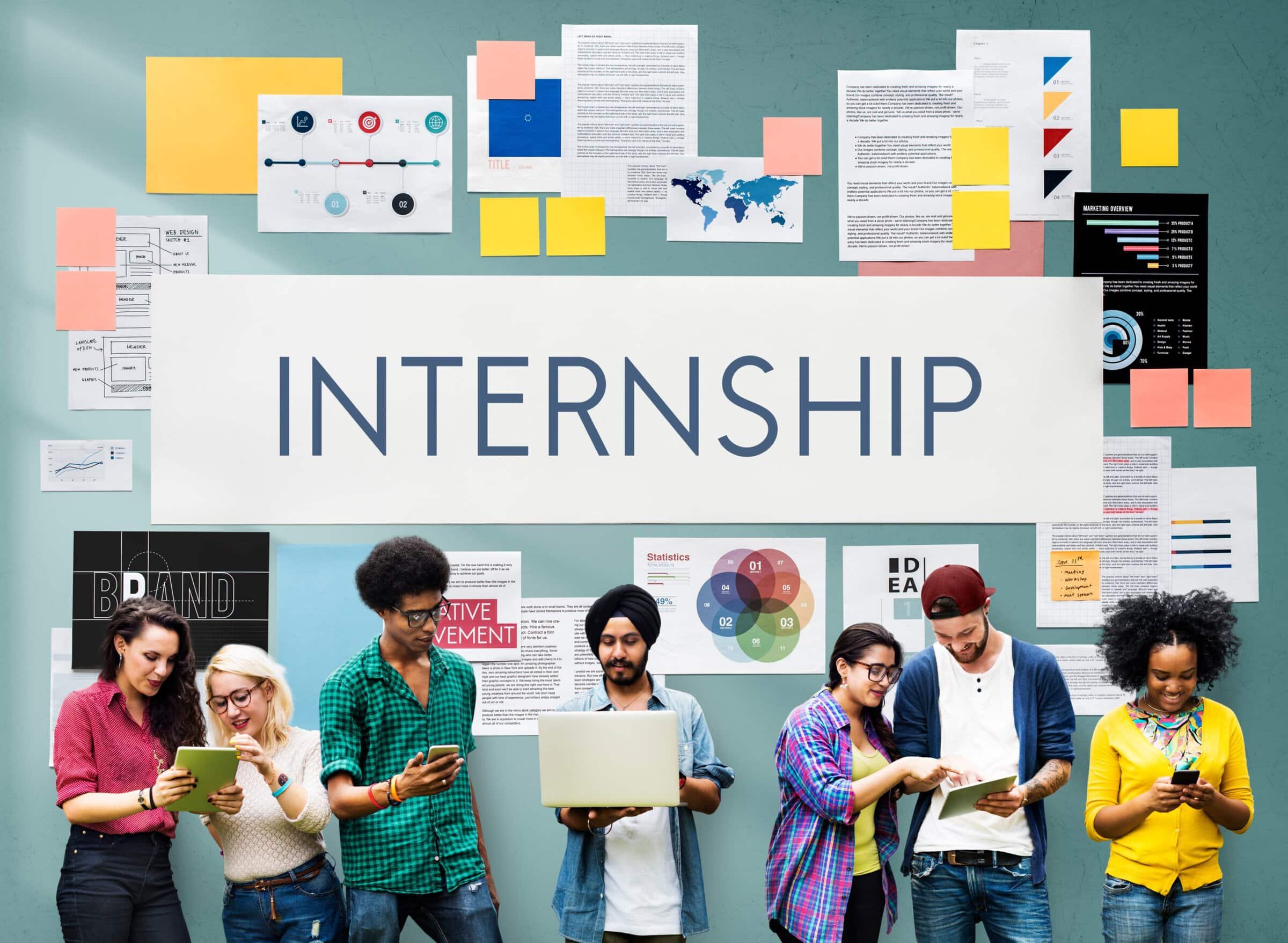 Internship Management Temporary Position Concept